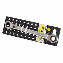 Ключ накидной ER-71011H трещоточный 10х11мм (на держателе) ЭВРИКА 1/25